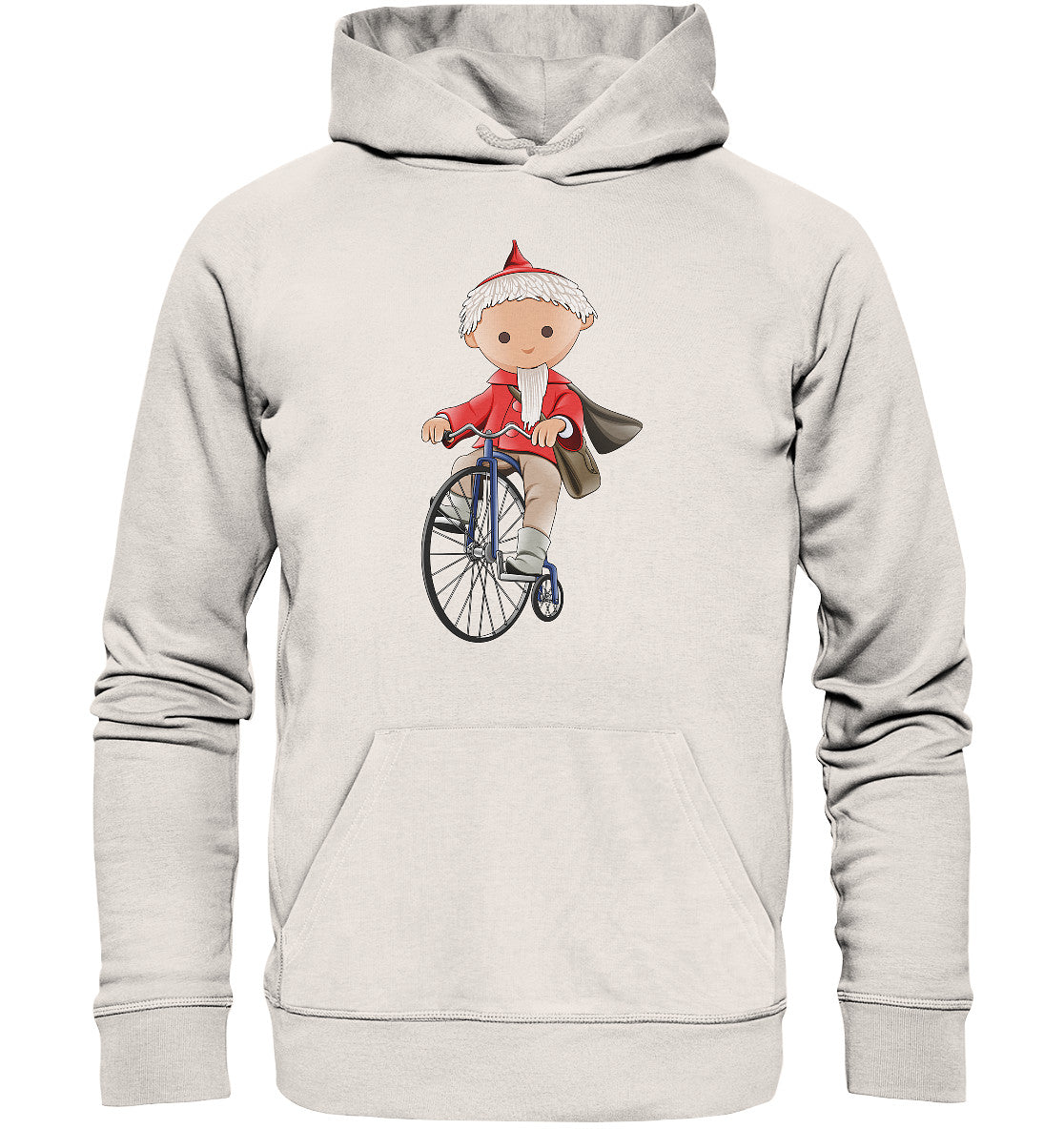 DDR Ostalgie Kapuze / Organic Hoodie Unisex • UNSER SANDMÄNNCHEN - AUF DEM HOCHRAD - ROT (PU-97, 1969)