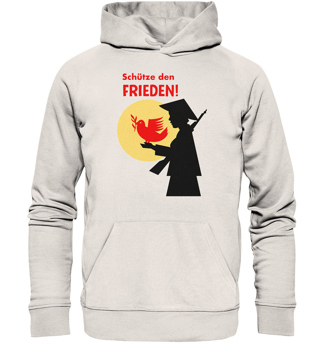 DDR Ostalgie Kapuze / Organic Hoodie Unisex • SCHÜTZE DEN FRIEDEN! SOLIDARITÄT MIT VIETNAM