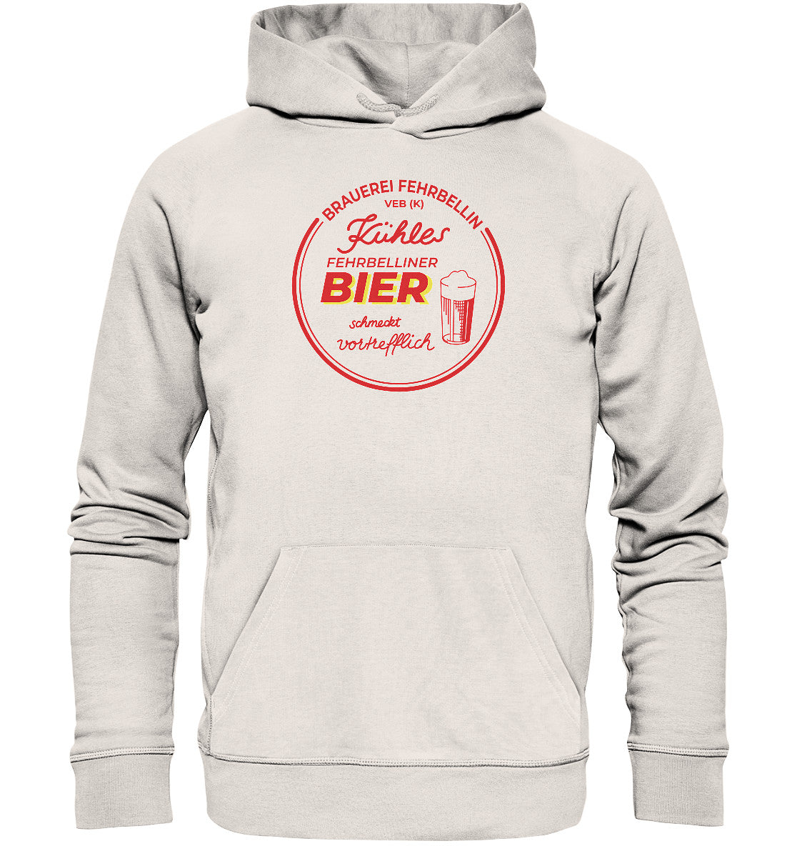 DDR Ostalgie Kapuze / Organic Hoodie Unisex • VEB FEHRBELLINER BIER