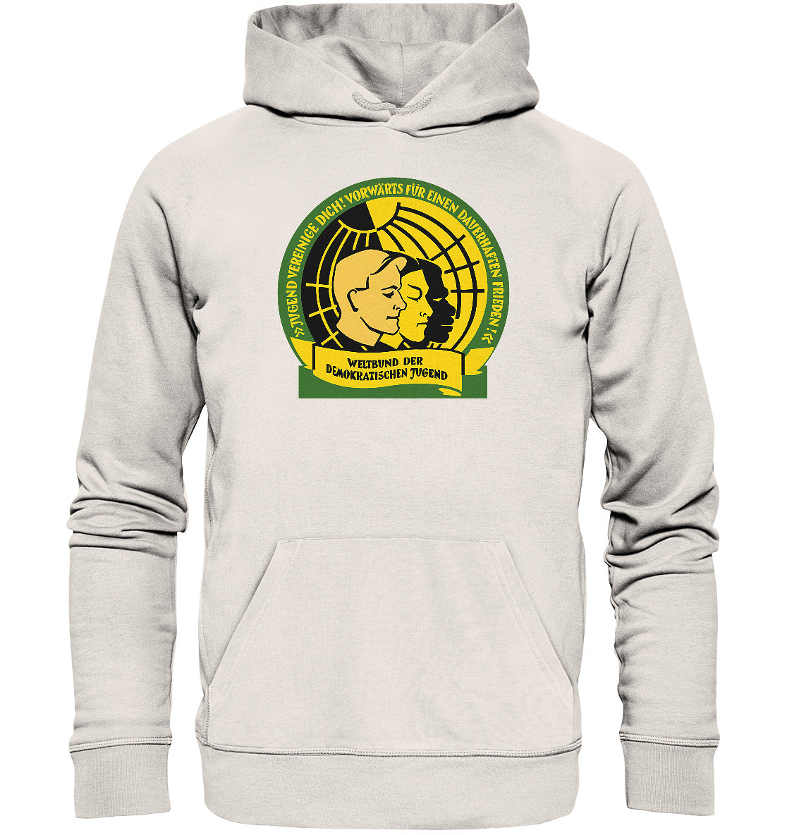 DDR Ostalgie Kapuze / Organic Hoodie Unisex • WELTBUND DER JUGEND
