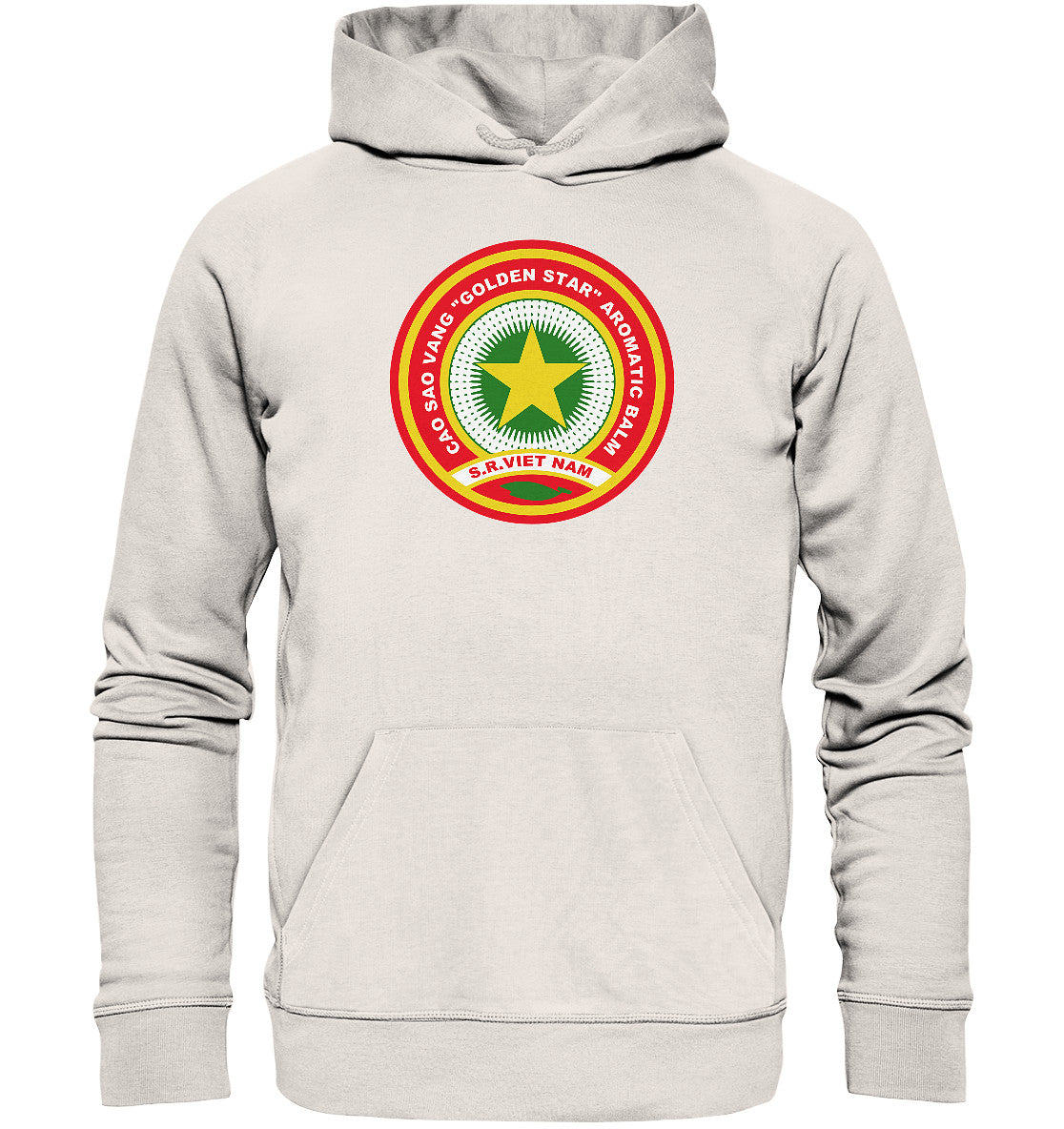 DDR Ostalgie Kapuze / Organic Hoodie Unisex • VIETNAMESISCHE SALBE GOLDEN STAR