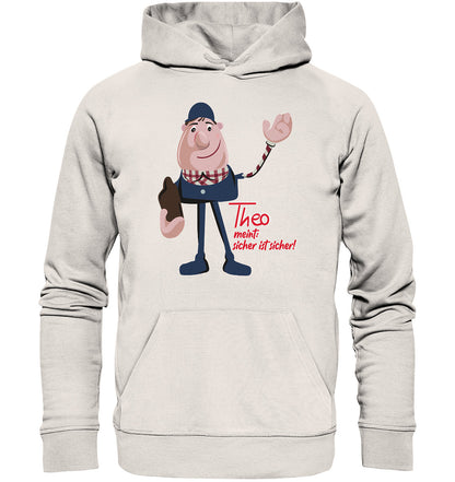 DDR Ostalgie Kapuze / Organic Hoodie Unisex • ARBEITSSCHUTZ THEO - SICHER IST SICHER