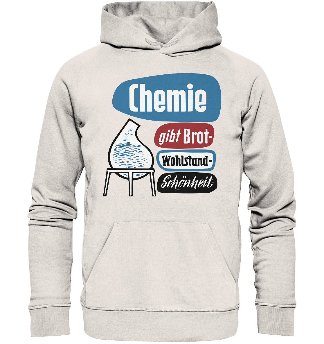 DDR Ostalgie Kapuze / Organic Hoodie Unisex • CHEMIE GIBT BROT - LEUNA-WERKE
