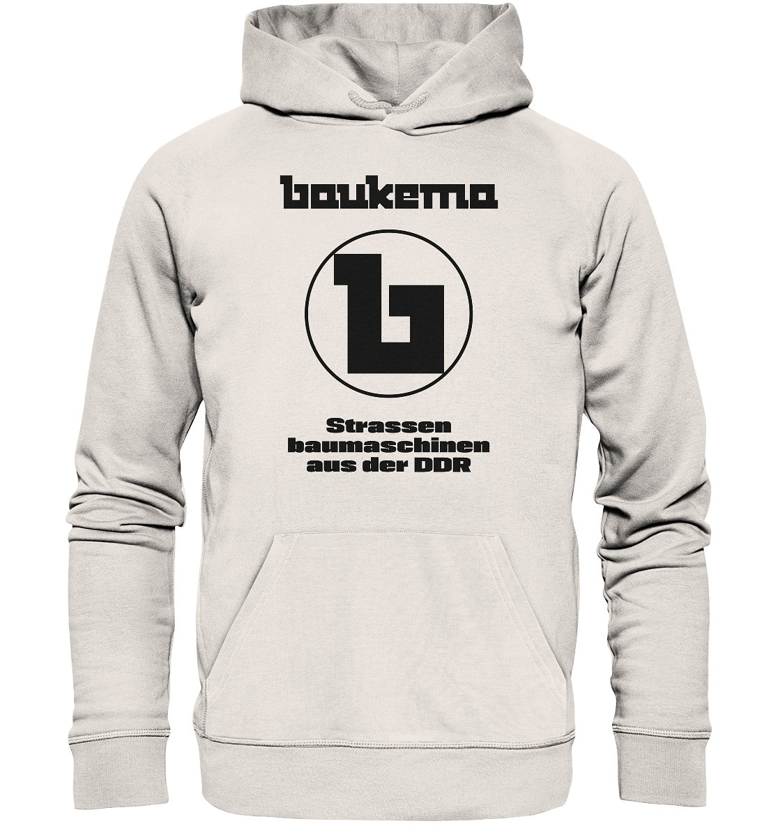 DDR Ostalgie Kapuze / Hoodie Unisex • BAUKEMA STRASSENBAUMASCHINEN - hell