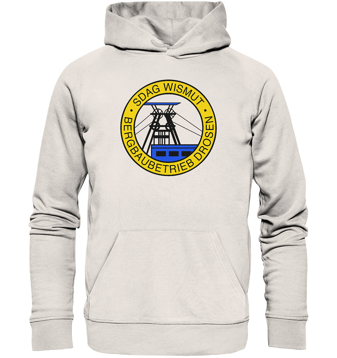 DDR Ostalgie Kapuze / Organic Hoodie Unisex • SDAG WISMUT - DROSEN