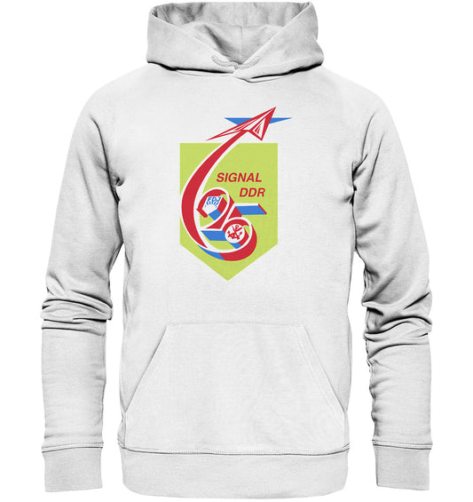 DDR Ostalgie Kapuze / Organic Hoodie Unisex • SIGNAL DDR 25 - FDJ, GST 1974