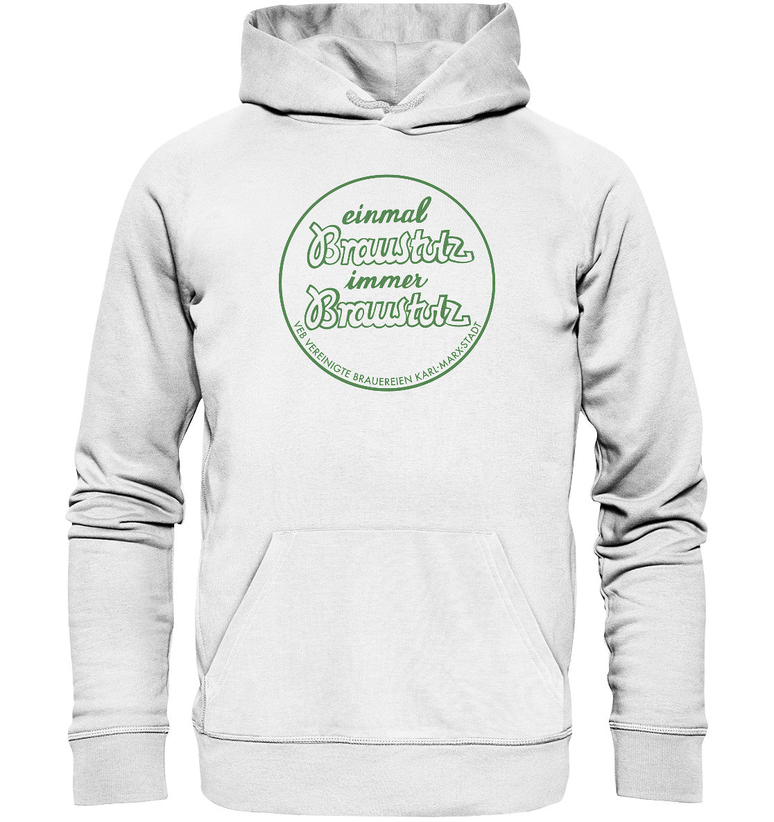 DDR Ostalgie Kapuze / Organic Hoodie Unisex • BRAUSTOLZ - VEB VEREINIGTE BRAUEREIEN