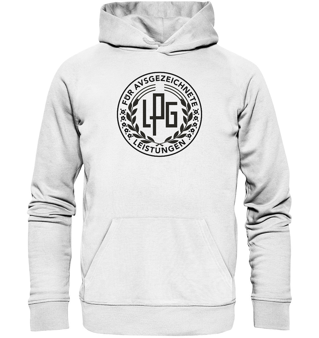 DDR Ostalgie Kapuze / Organic Hoodie Unisex • LPG - ORDEN FÜR AUSGEZEICHNETE LEISTUNGEN - hell