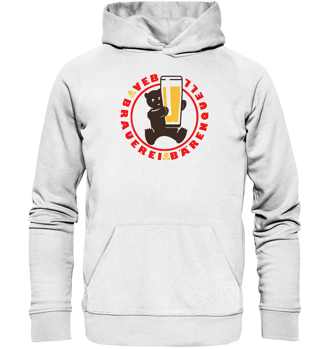 DDR Ostalgie Kapuze / Organic Hoodie Unisex • VEB BÄRENQUELL BERLIN BRAUEREI