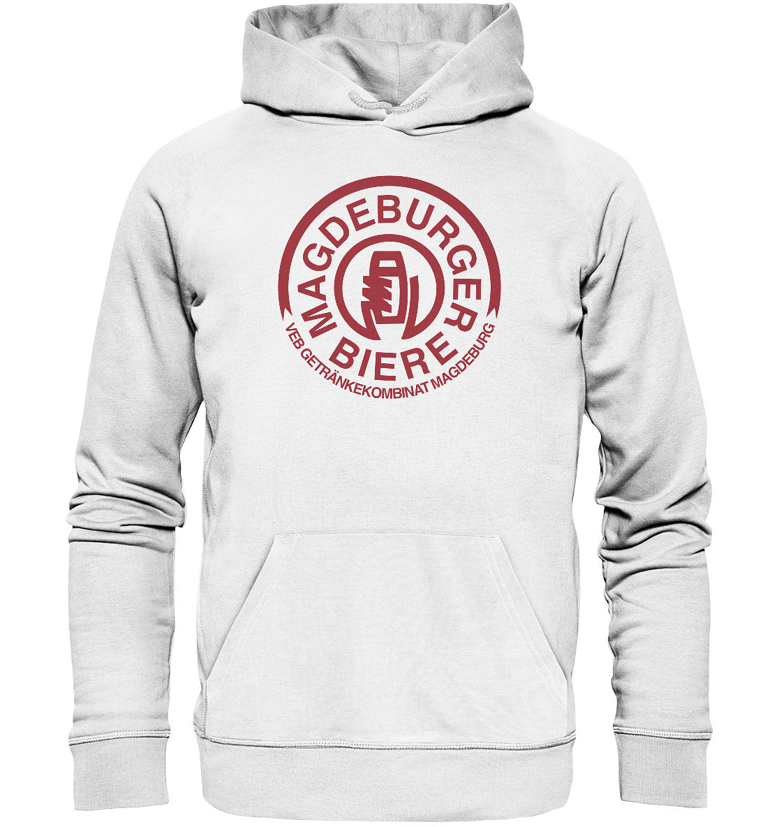 DDR Ostalgie Kapuze / Organic Hoodie Unisex • VEB GETRÄNKEKOMBINAT MAGEDEBURG - BIERE