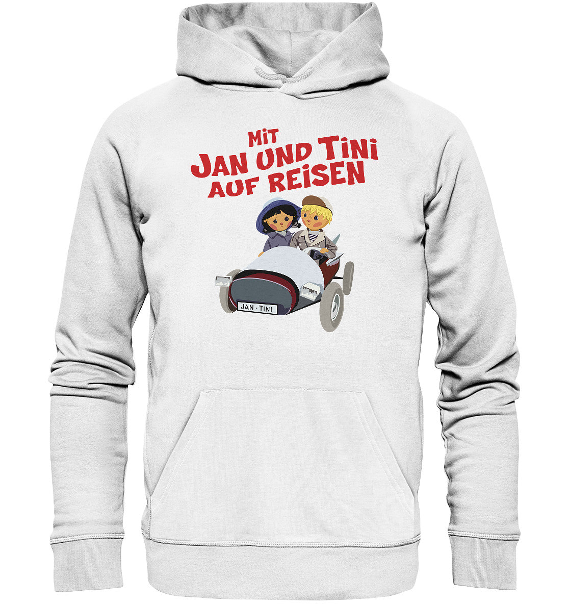 DDR Ostalgie Kapuze / Organic Hoodie Unisex • MIT JAN UND TINI AUF REISEN