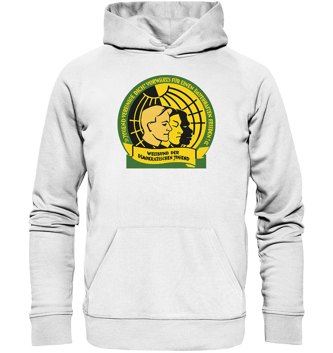 DDR Ostalgie Kapuze / Organic Hoodie Unisex • WELTBUND DER JUGEND