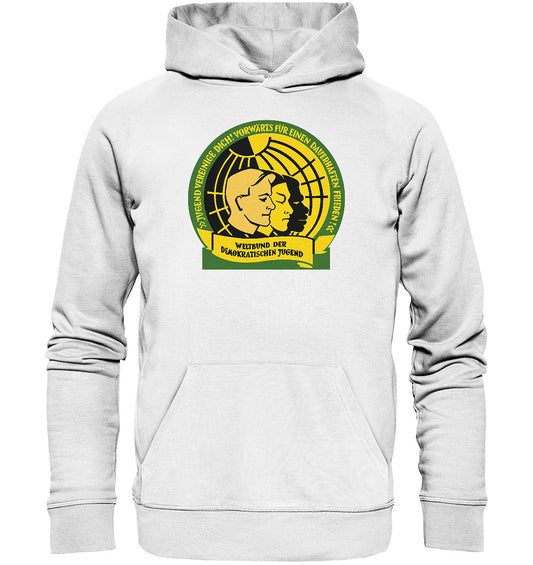 DDR Ostalgie Kapuze / Organic Hoodie Unisex • WELTBUND DER JUGEND