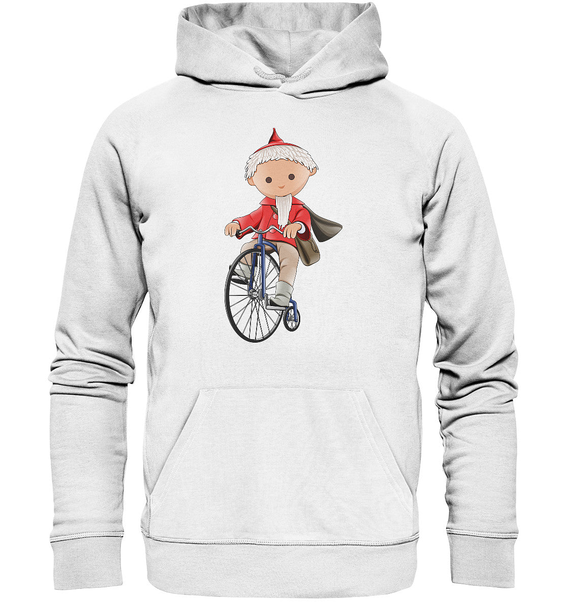 DDR Ostalgie Kapuze / Organic Hoodie Unisex • UNSER SANDMÄNNCHEN - AUF DEM HOCHRAD - ROT (PU-97, 1969)