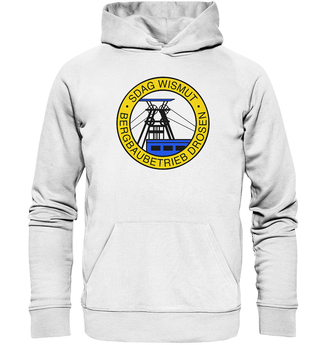 DDR Ostalgie Kapuze / Organic Hoodie Unisex • SDAG WISMUT - DROSEN