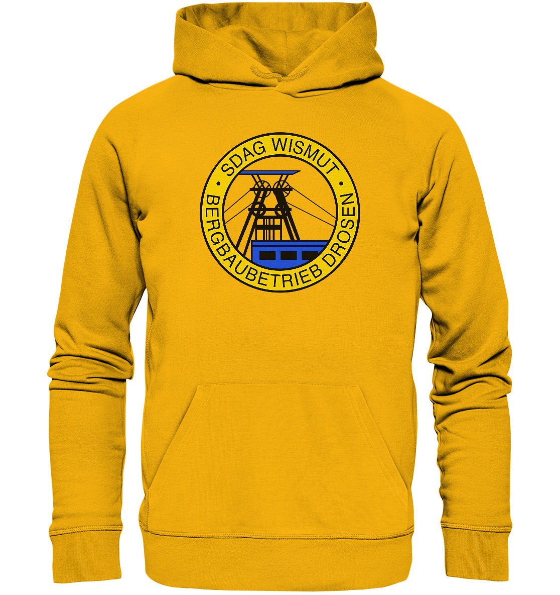 DDR Ostalgie Kapuze / Organic Hoodie Unisex • SDAG WISMUT - DROSEN