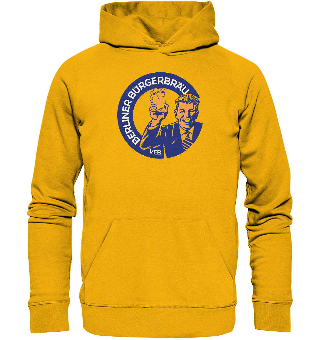 DDR Ostalgie Kapuze / Organic Hoodie Unisex • VEB BERLINER BÜRGERBRÄU