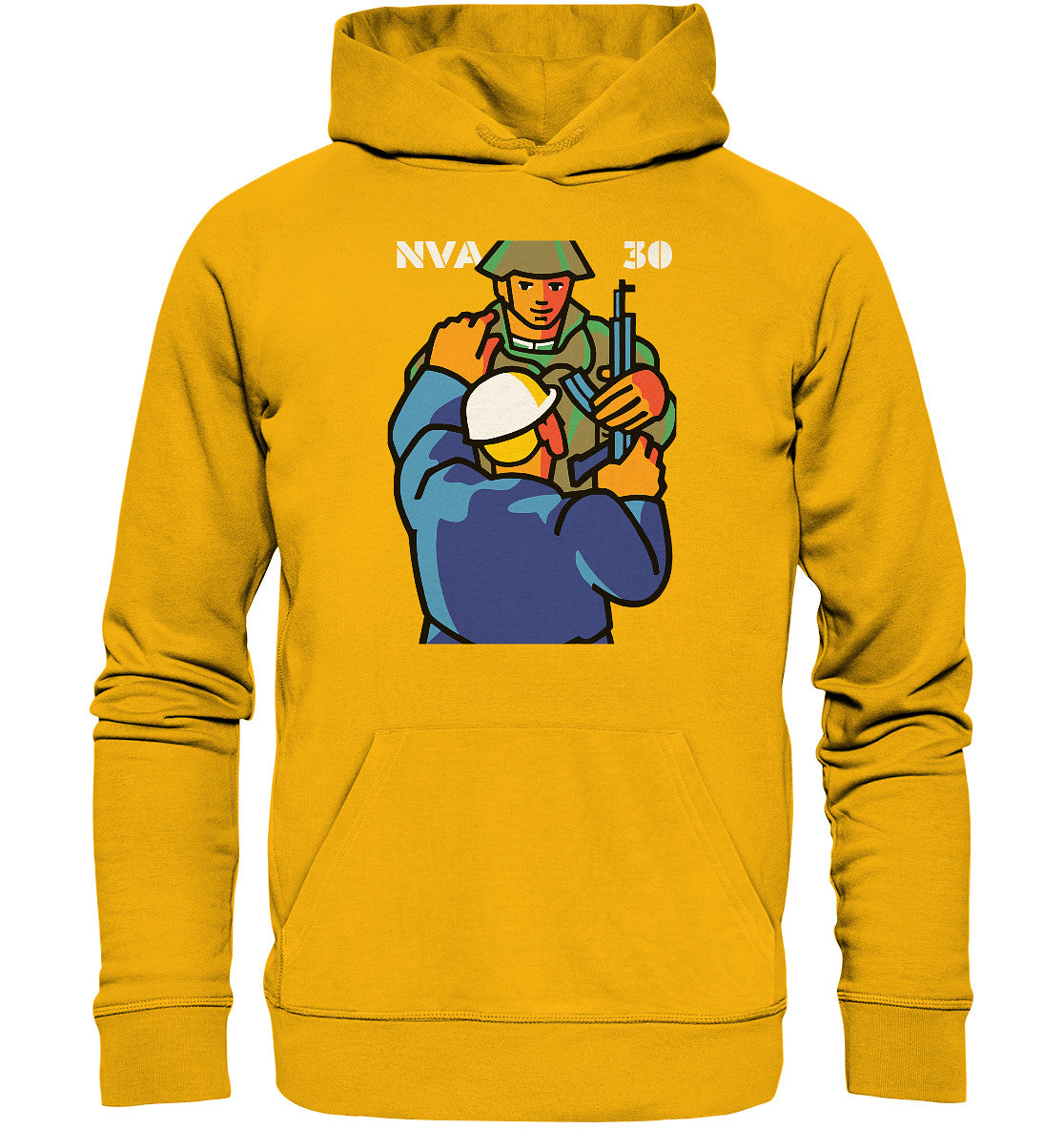 DDR Ostalgie Kapuze / Organic Hoodie Unisex • 30 JAHRE NVA