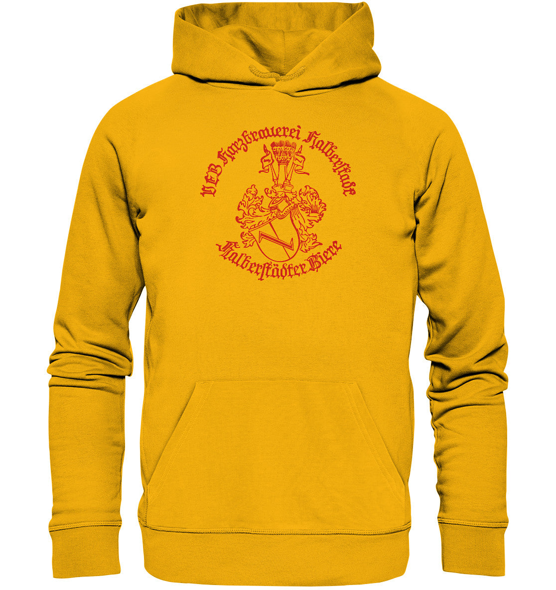 DDR Ostalgie Kapuze / Organic Hoodie Unisex • HALBERSTÄDTER BIERE