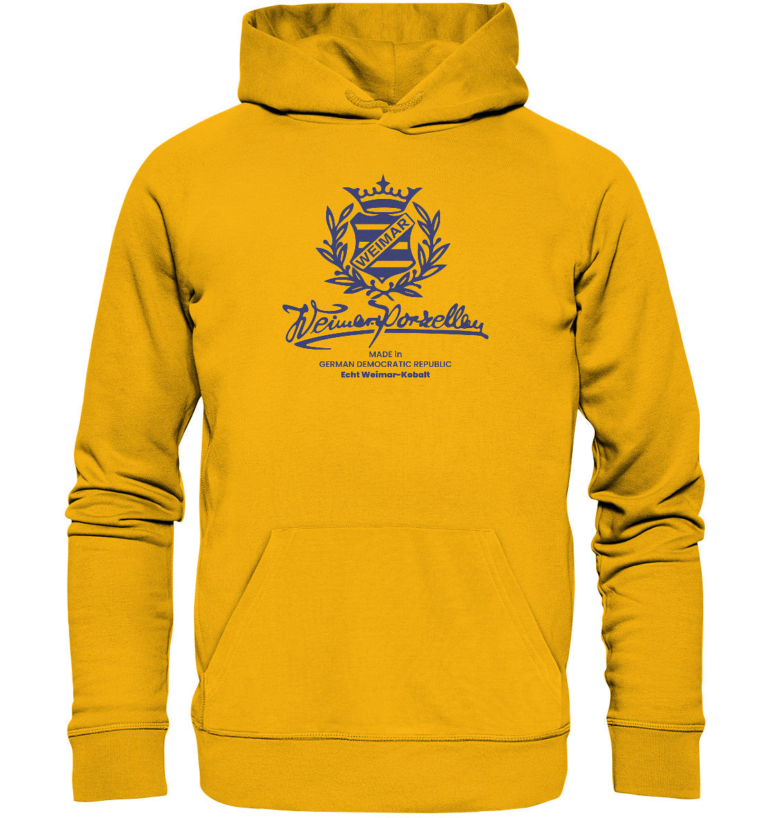 DDR Ostalgie Kapuze / Organic Hoodie Unisex • WEIMAR-PORZELLAN BLANKENHAIN