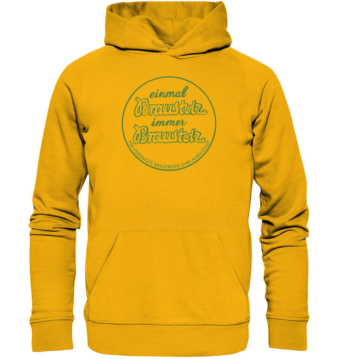 DDR Ostalgie Kapuze / Organic Hoodie Unisex • BRAUSTOLZ - VEB VEREINIGTE BRAUEREIEN