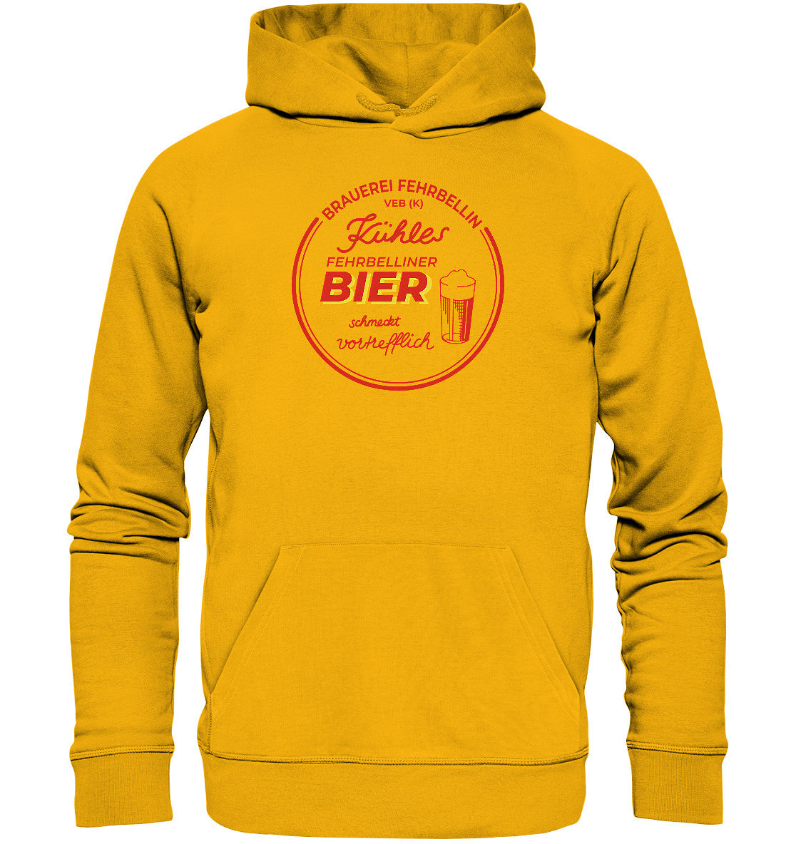 DDR Ostalgie Kapuze / Organic Hoodie Unisex • VEB FEHRBELLINER BIER
