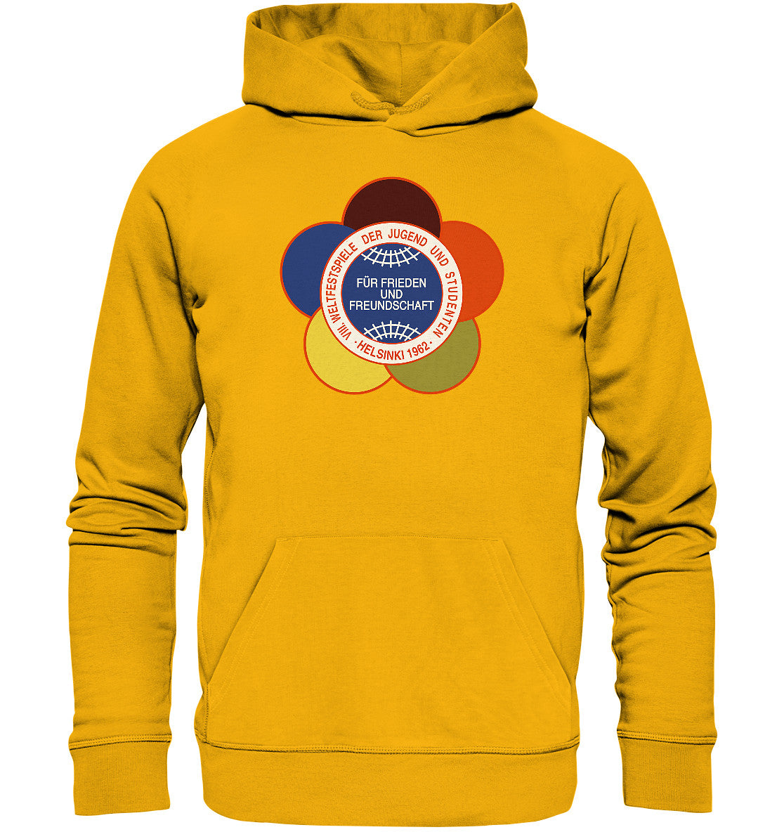 DDR Ostalgie Kapuze / Organic Hoodie Unisex • WELTFESTSPIELE DER JUGEND - HELSINKI 1962