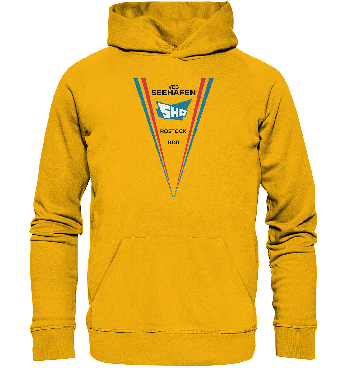 DDR Ostalgie Kapuze / Organic Hoodie Unisex • VEB SEEHAFEN ROSTOCK