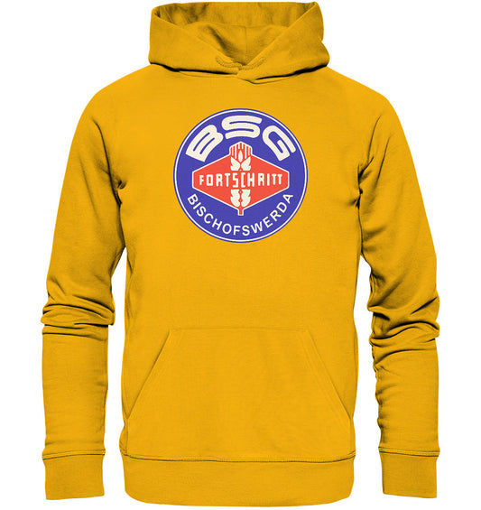 DDR Ostalgie Kapuze / Organic Hoodie Unisex • BSG FORTSCHRITT BISCHOFSWERDA