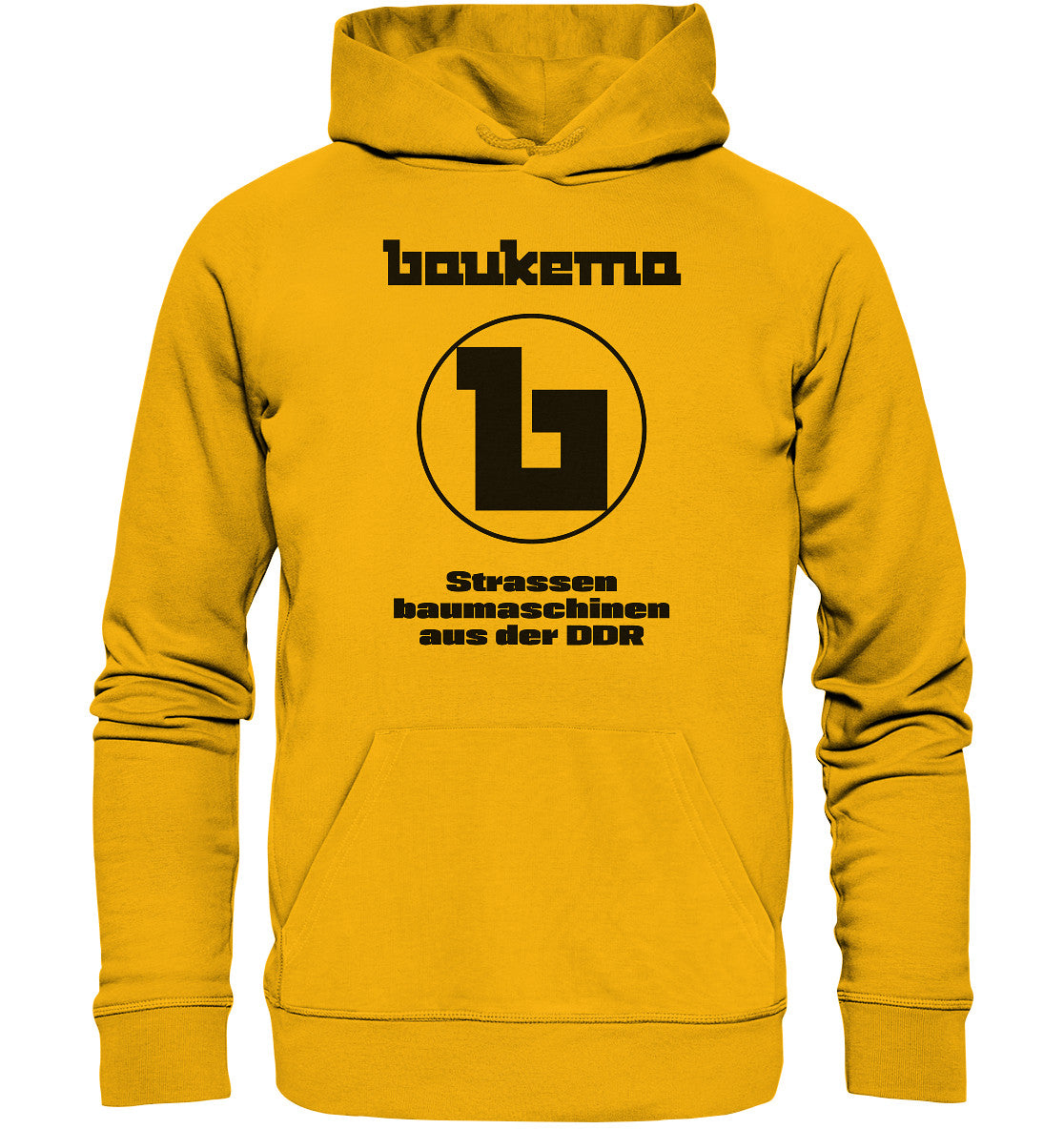DDR Ostalgie Kapuze / Hoodie Unisex • BAUKEMA STRASSENBAUMASCHINEN - hell