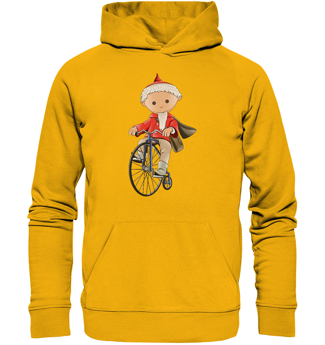 DDR Ostalgie Kapuze / Organic Hoodie Unisex • UNSER SANDMÄNNCHEN - AUF DEM HOCHRAD - ROT (PU-97, 1969)