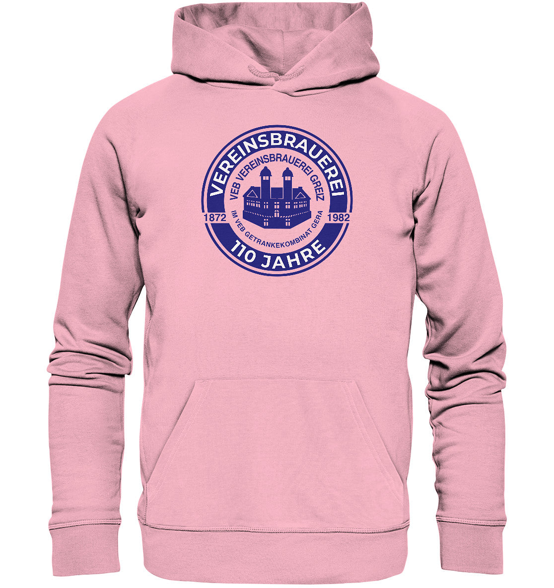 DDR Ostalgie Kapuze / Organic Hoodie Unisex • VEB VEREINSBRAUEREI GREIZ - GETRÄNKEKOMBINAT GERA