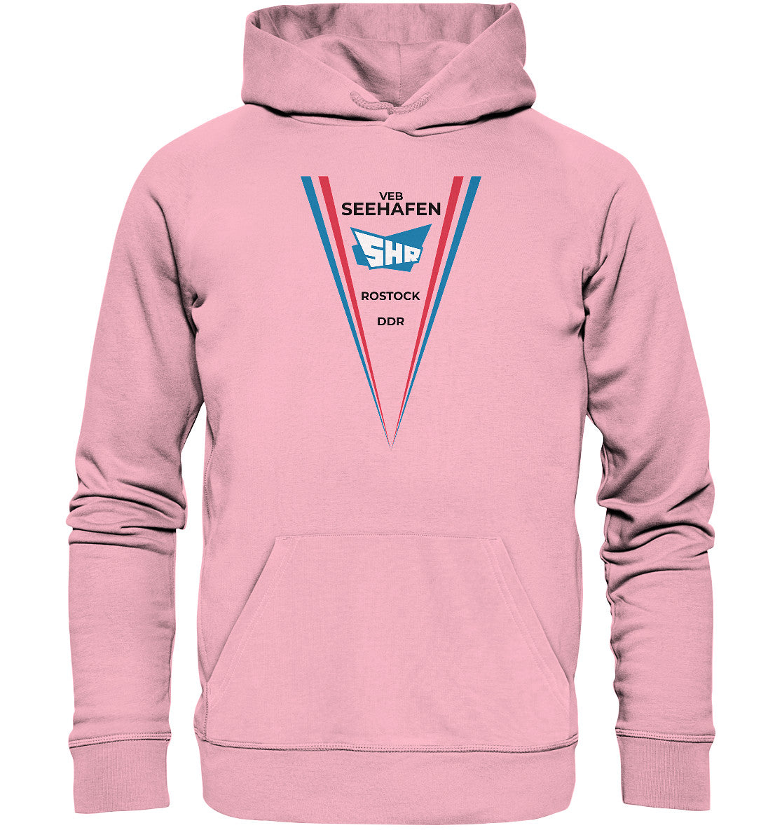 DDR Ostalgie Kapuze / Organic Hoodie Unisex • VEB SEEHAFEN ROSTOCK