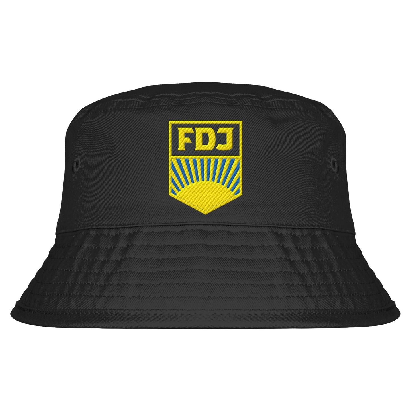 DDR Ostalgie Fischerhut / Bucket Hat bestickt • FDJ - FARBE