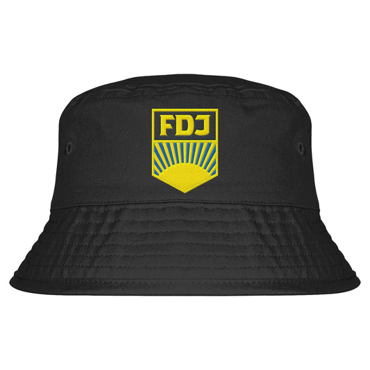 DDR Ostalgie Fischerhut / Bucket Hat bestickt • FDJ - FARBE