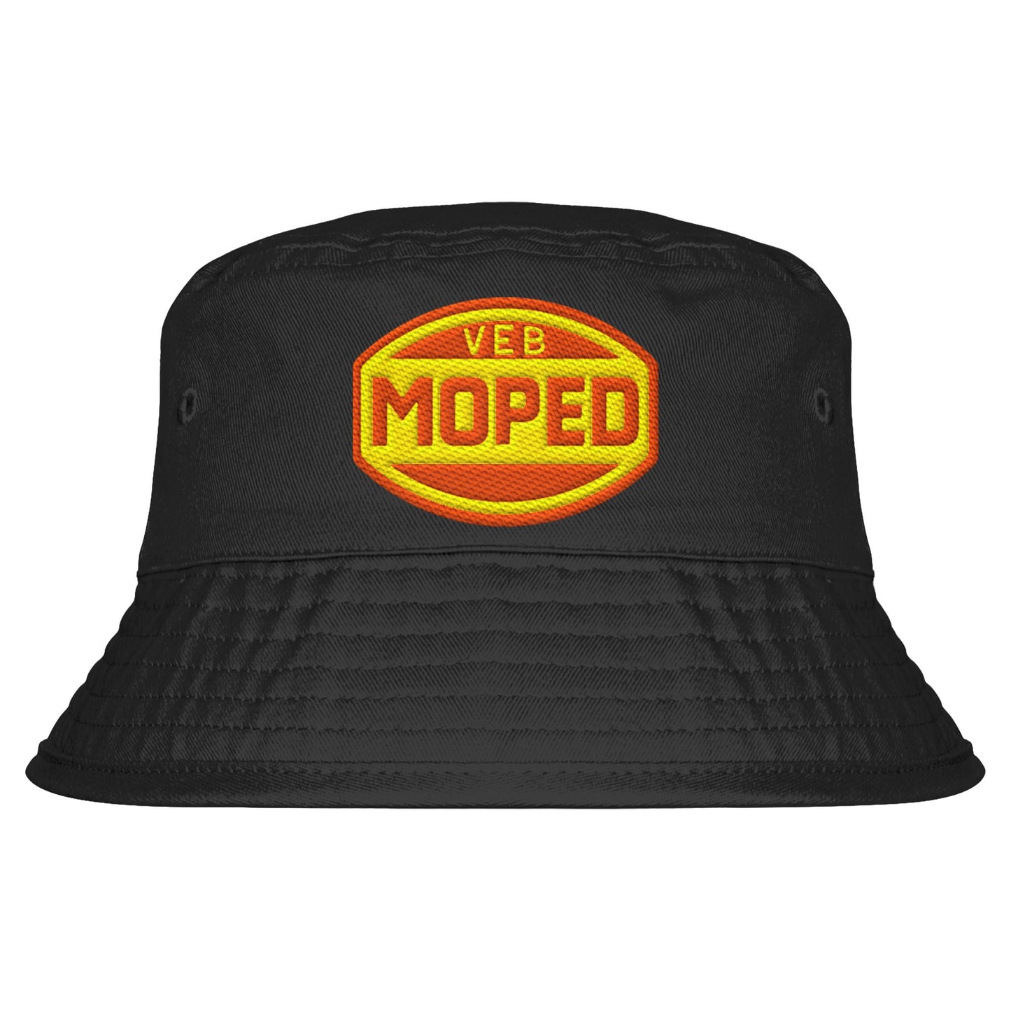 DDR Ostalgie Fischerhut / Bucket Hat bestickt • VEB MOPED