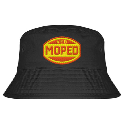 DDR Ostalgie Fischerhut / Bucket Hat bestickt • VEB MOPED