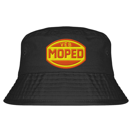 DDR Ostalgie Fischerhut / Bucket Hat bestickt • VEB MOPED