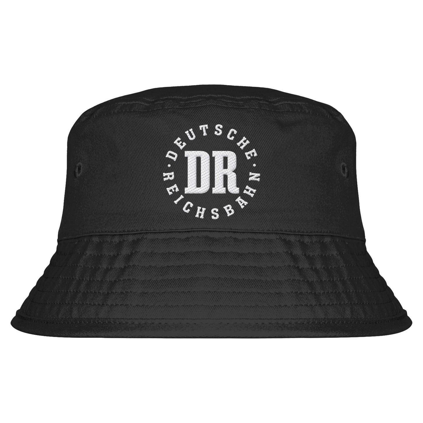 DDR Ostalgie Fischerhut / Bucket Hat bestickt • DEUTSCHE REICHSBAHN