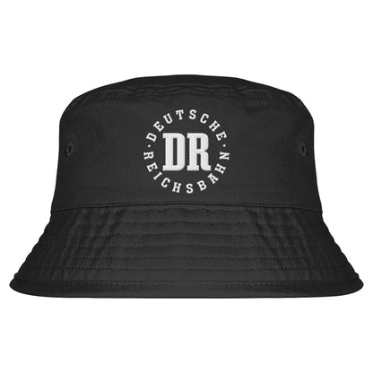 DDR Ostalgie Fischerhut / Bucket Hat bestickt • DEUTSCHE REICHSBAHN