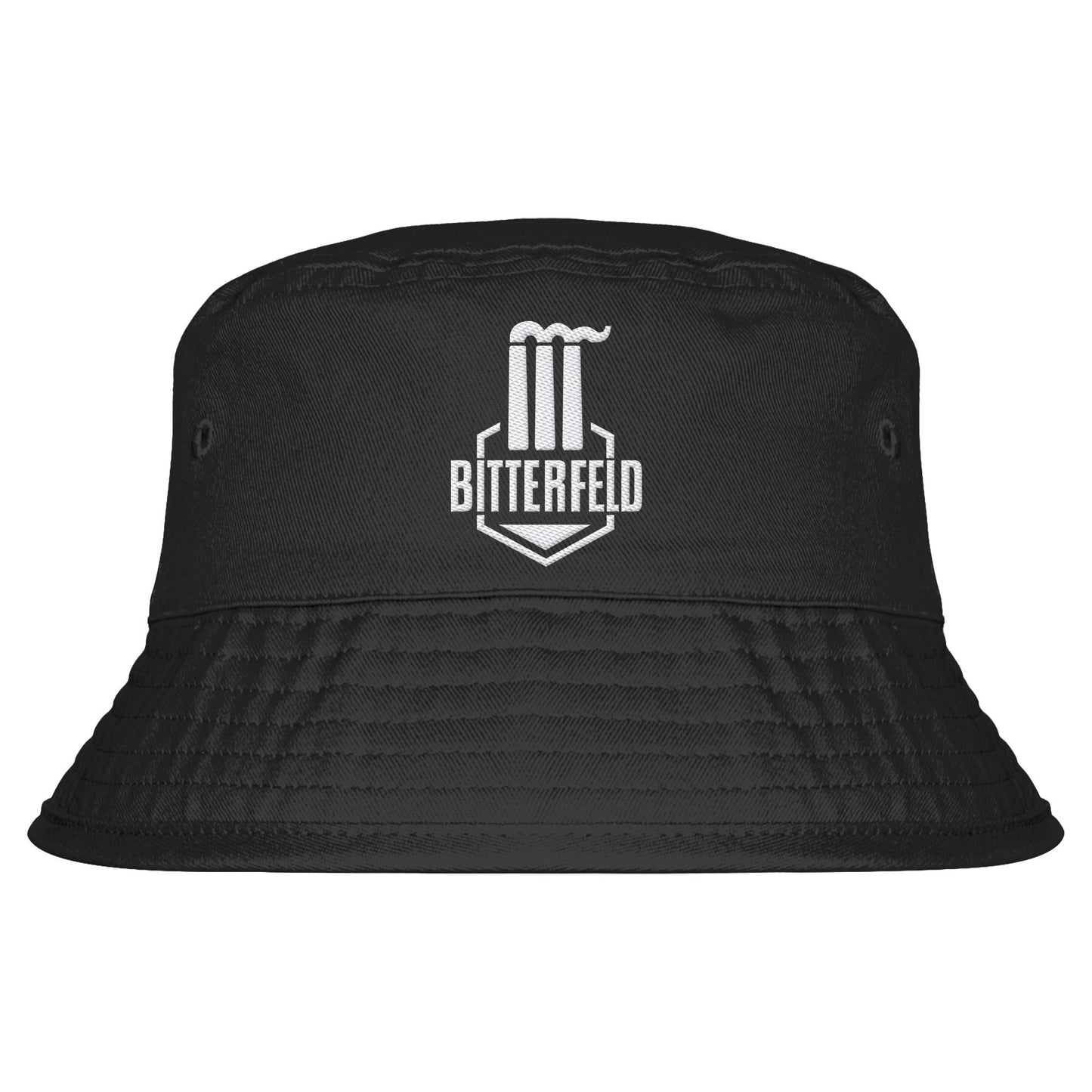 DDR Ostalgie Fischerhut / Bucket Hat bestickt • VEB CHEMIEKOMBINAT BITTERFELD