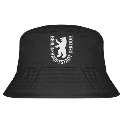 DDR Ostalgie Fischerhut / Bucket Hat bestickt • BERLIN - HAUPTSTADT DER DDR