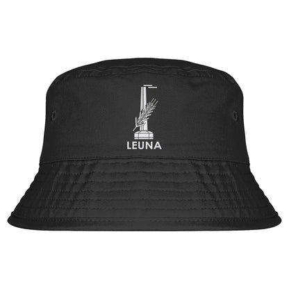 DDR Ostalgie Fischerhut / Bucket Hat bestickt • LEUNA WERKE HALLE
