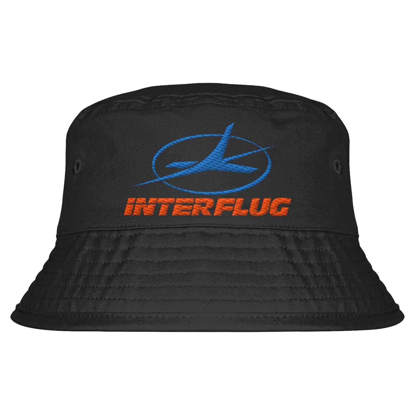 DDR Ostalgie Fischerhut / Bucket Hat bestickt • INTERFLUG