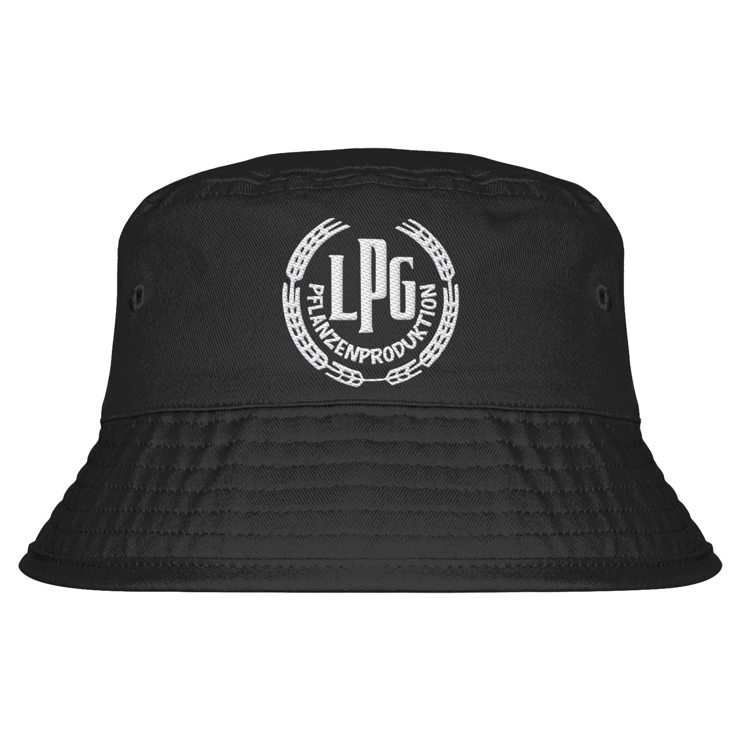 DDR Ostalgie Fischerhut / Bucket Hat bestickt • LPG - PFLANZENPRODUKTION