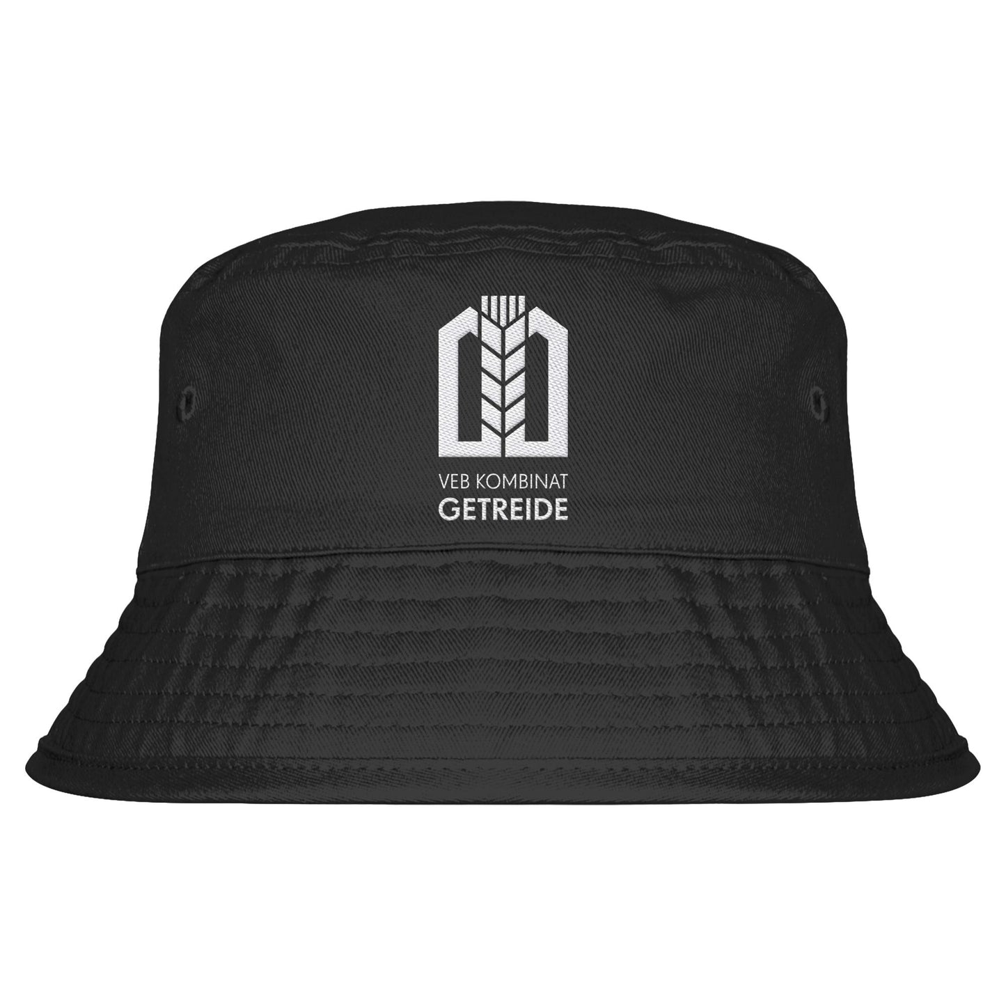 DDR Ostalgie Fischerhut / Bucket Hat bestickt • VEB KOMBINAT GETREIDEWIRTSCHAFT