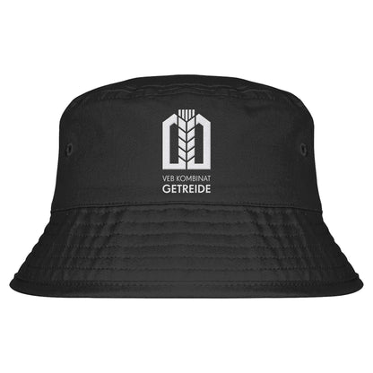 DDR Ostalgie Fischerhut / Bucket Hat bestickt • VEB KOMBINAT GETREIDEWIRTSCHAFT