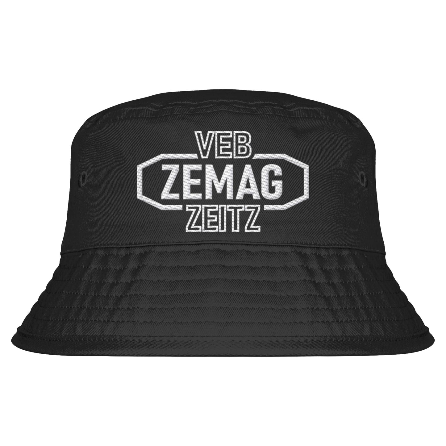 DDR Ostalgie Fischerhut / Bucket Hat bestickt • VEB ZEMAG ZEITZ