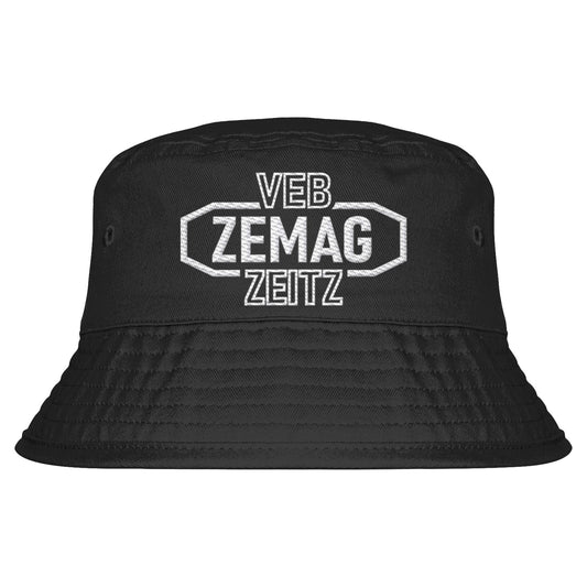 DDR Ostalgie Fischerhut / Bucket Hat bestickt • VEB ZEMAG ZEITZ