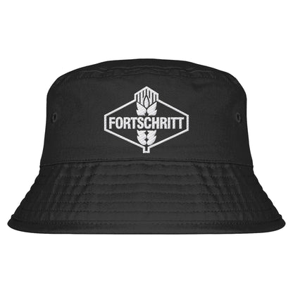 DDR Ostalgie Fischerhut / Bucket Hat bestickt • FORTSCHRITT LANDMASCHINEN